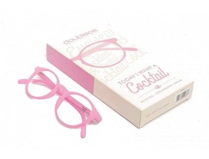 Occhiali da lettura premontati DOUBLEICE Cocktail Strawberry Cream