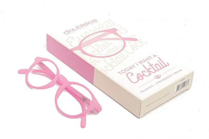 Occhiali da lettura premontati DOUBLEICE Cocktail Strawberry Cream