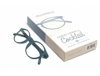 Occhiali da lettura premontati DOUBLEICE Cocktail Blu Margarita