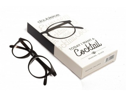 Lunettes de lecture noires pré-assemblées DOUBLEICE Cocktail