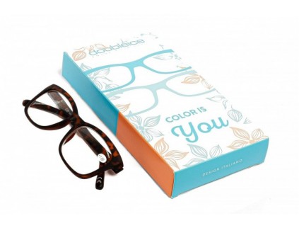 DOUBLEICE Mood Turtle Vormontierte Lesebrille