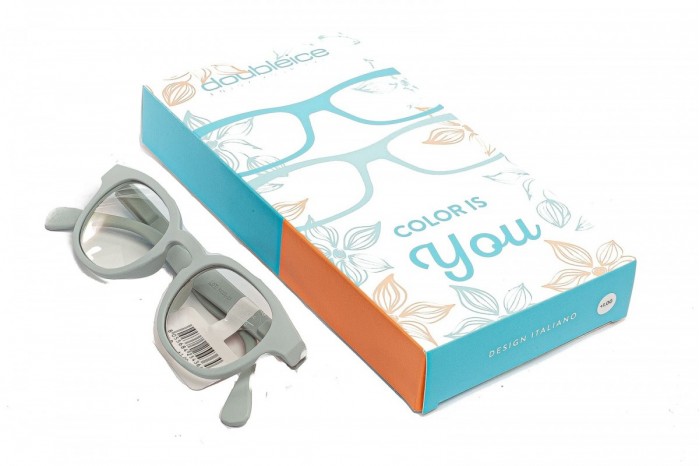 Occhiali da lettura premontati DOUBLEICE Candy Light Blue