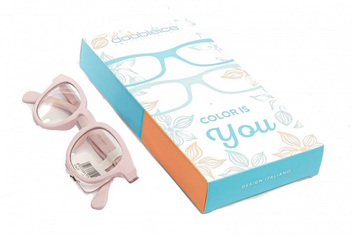 Occhiali da lettura premontati DOUBLEICE Candy Light Pink