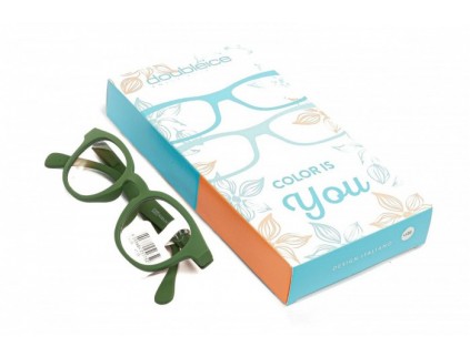 DOUBLEICE Candy Green Vormontierte Lesebrille