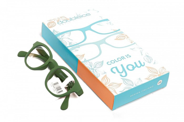 Occhiali da lettura premontati DOUBLEICE Candy Green