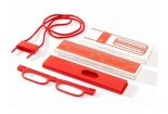 READ ON Occhiali da lettura Full Kit con custodia e cordino - Rosso