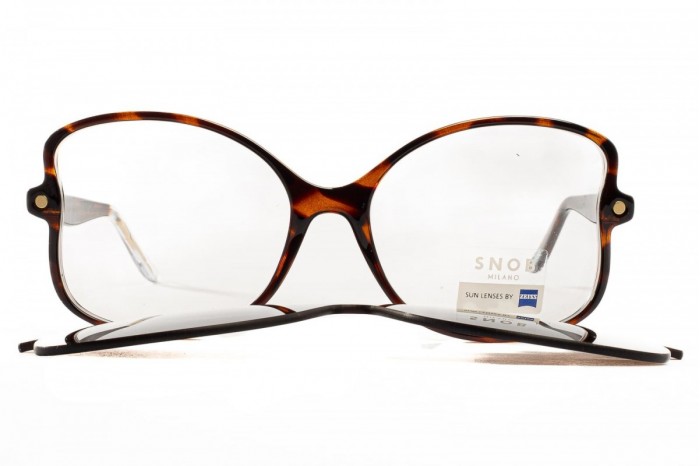 Occhiali da vista con clip on SNOB MILANO Butterfly snv240c02z