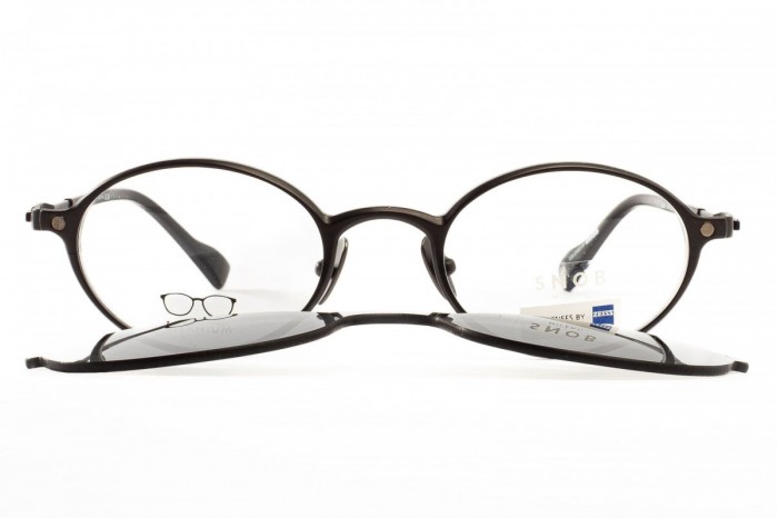 Occhiali da vista con clip on SNOB MILANO Okay snv235tc03z Titanium