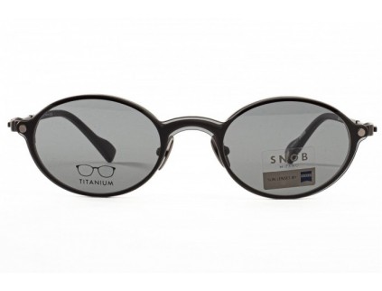 Occhiali da vista con clip on SNOB MILANO Okay snv235tc03z Titanium 2
