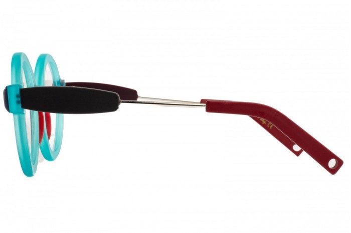 LIÒ Brille 1215 c01 Hellblau Mehrfarbig Riciclò