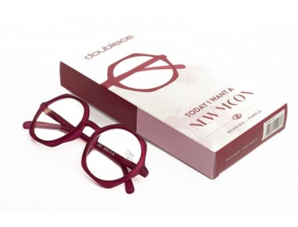 Occhiali da lettura premontati DOUBLEICE New Moon Purple