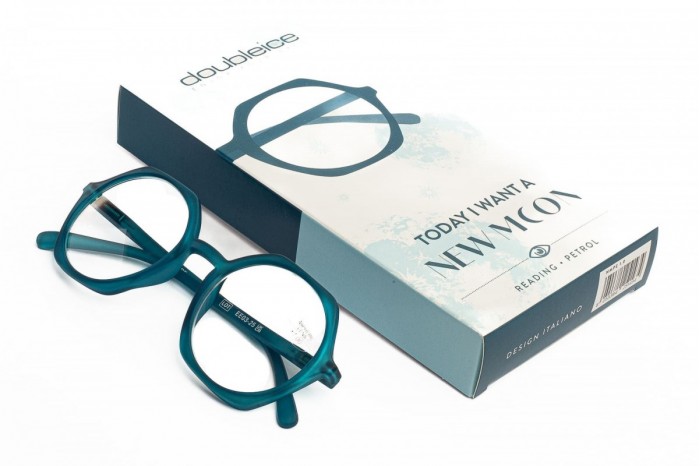 Occhiali da lettura premontati DOUBLEICE New Moon Petrol
