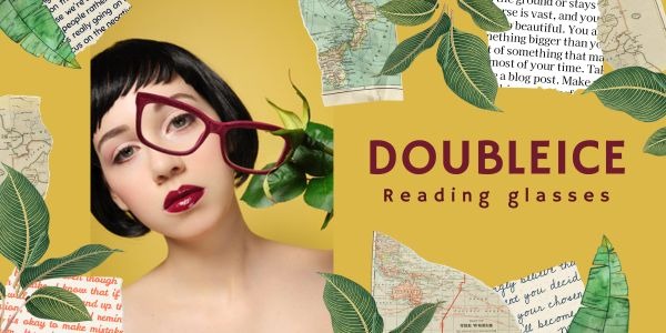 Gafas de lectura premontadas de moda Doubleice